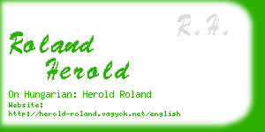 roland herold business card